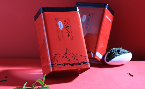 花(huā)開(kāi)富貴紅色茶葉罐